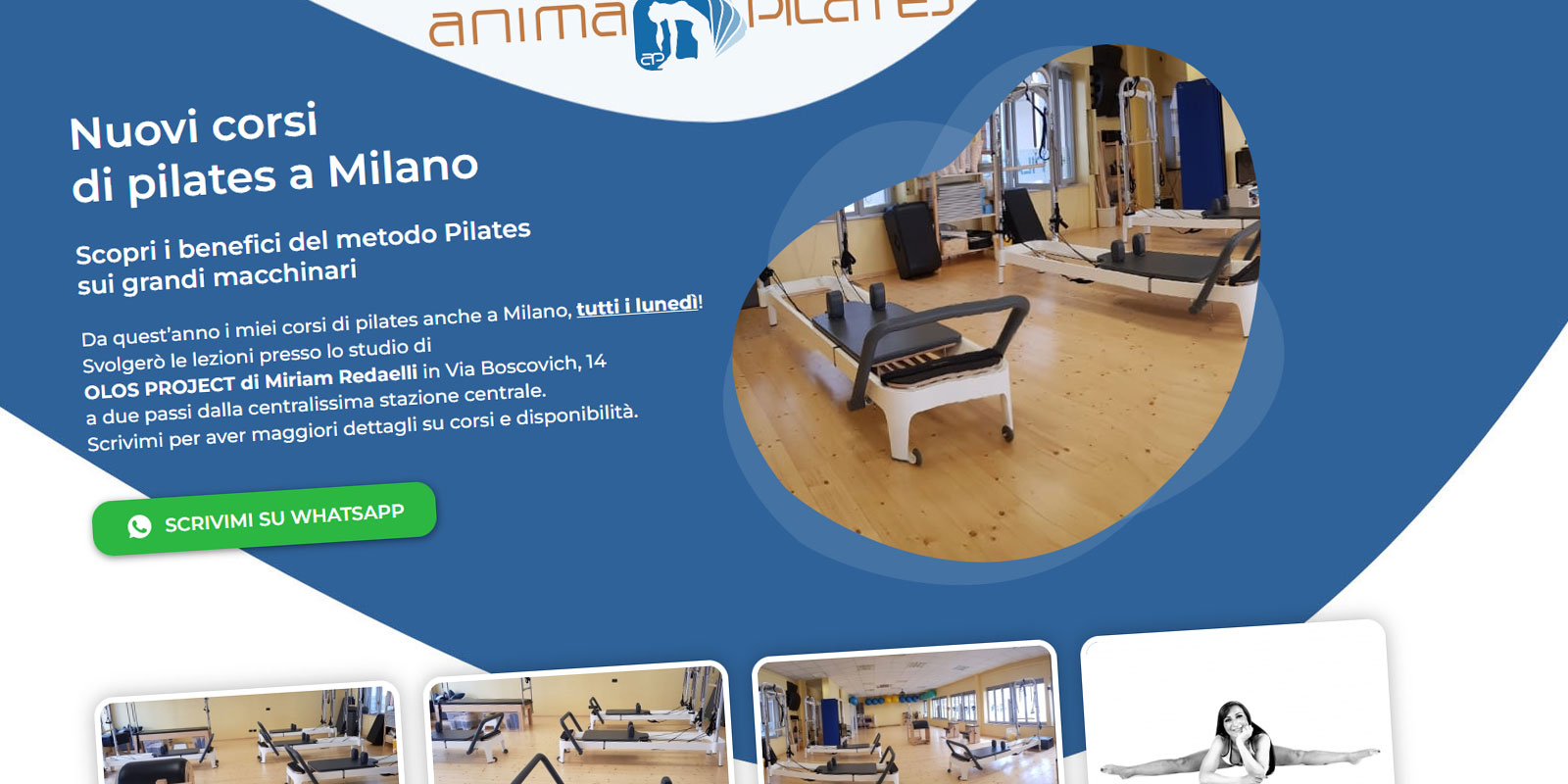 Campagne pubblicitarie e seo studio pilates